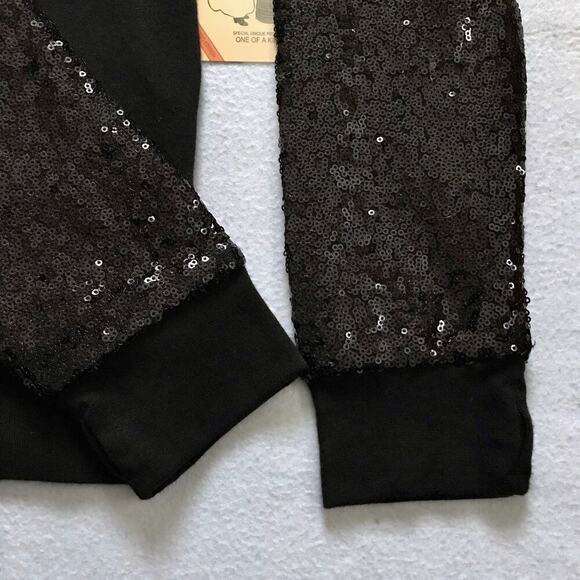 Butter NWT Full Zip Sequins Hoodie Girls L (12) - Picture 4 of 10